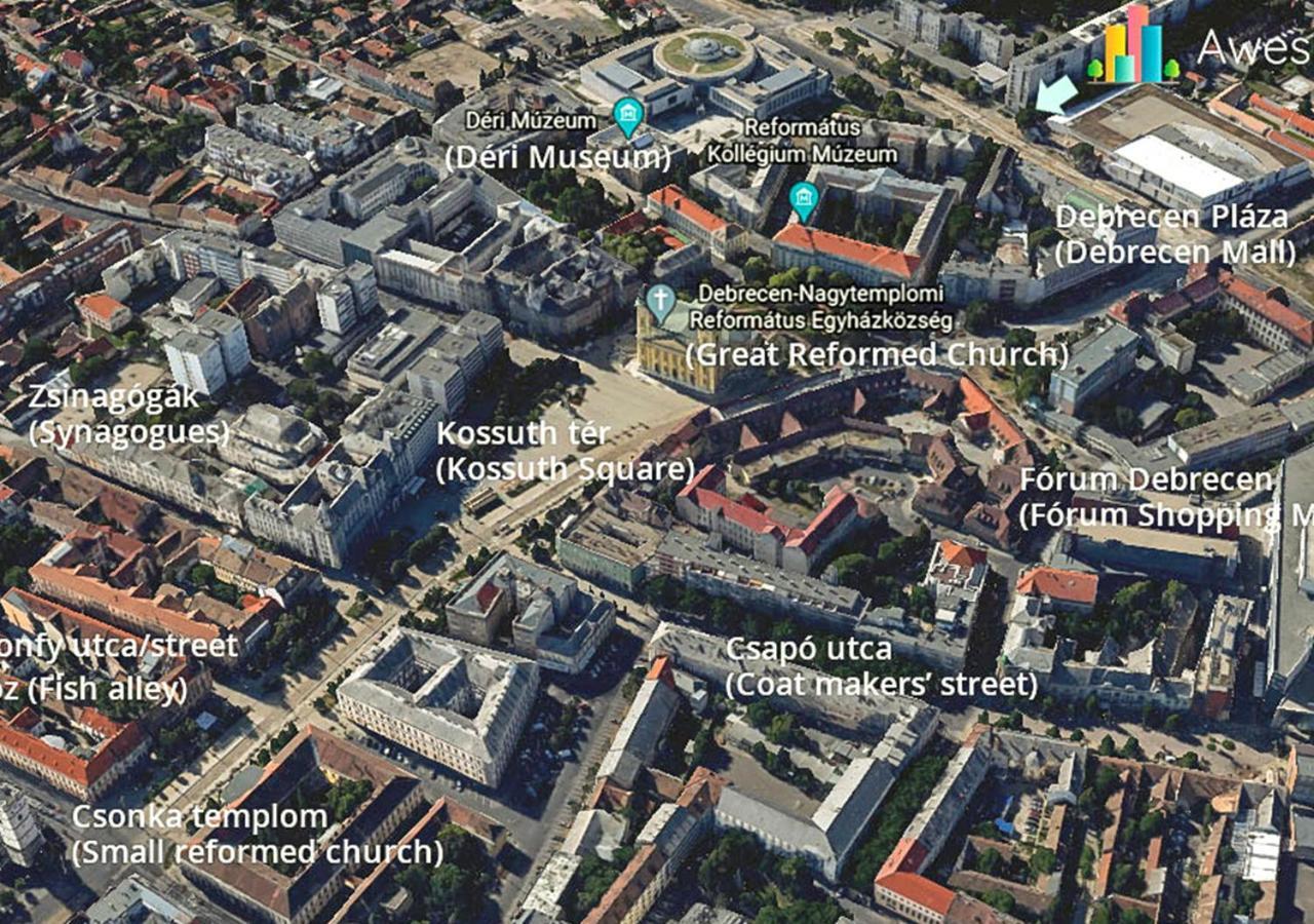 Aweshome City Apartment - 3 Bedrooms And Free Parking Дебрецен Экстерьер фото